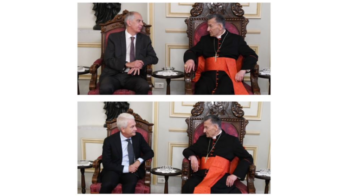 سفيرا فرنسا وايطاليا في بكركي 1