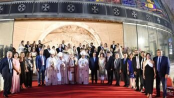 الراعي يبارك العرس الجماعي في بكركي 200